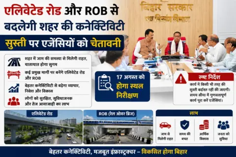 एलिवेटेड रोड और ROB से बदलेगी शहर की कनेक्टिविटी, सुस्ती पर एजेंसियों को चेतावनी; 17 अगस्त को होगा स्थल निरीक्षण