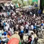 दरभंगा टावर पर SFI के छात्र प्रदर्शन के दौरान माहौल अचानक उग्र हो गया